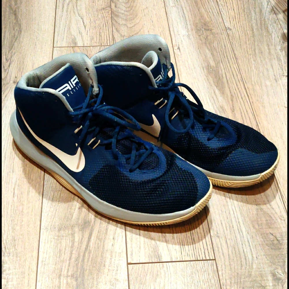Sz 14 Nike Air Precision 1 • Blue, Grey, White
